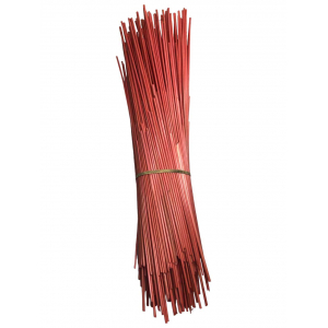 Paille de seigle rouge coral