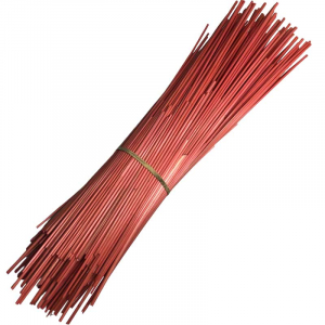 Paille de seigle rouge coral