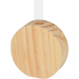 vase rond en bois tube a essai   soliflore